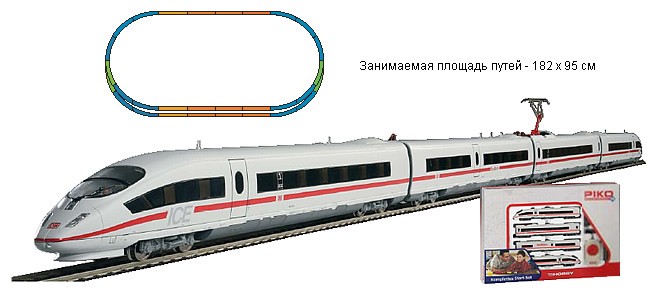 Стартовый набор модельной железной дороги «InterCity Express» Start-Set ICE 3