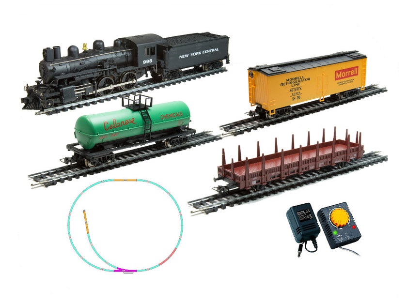 Стартовый набор железной дороги Mehano Паровоз (4-4-0) c пассажирскими вагонами