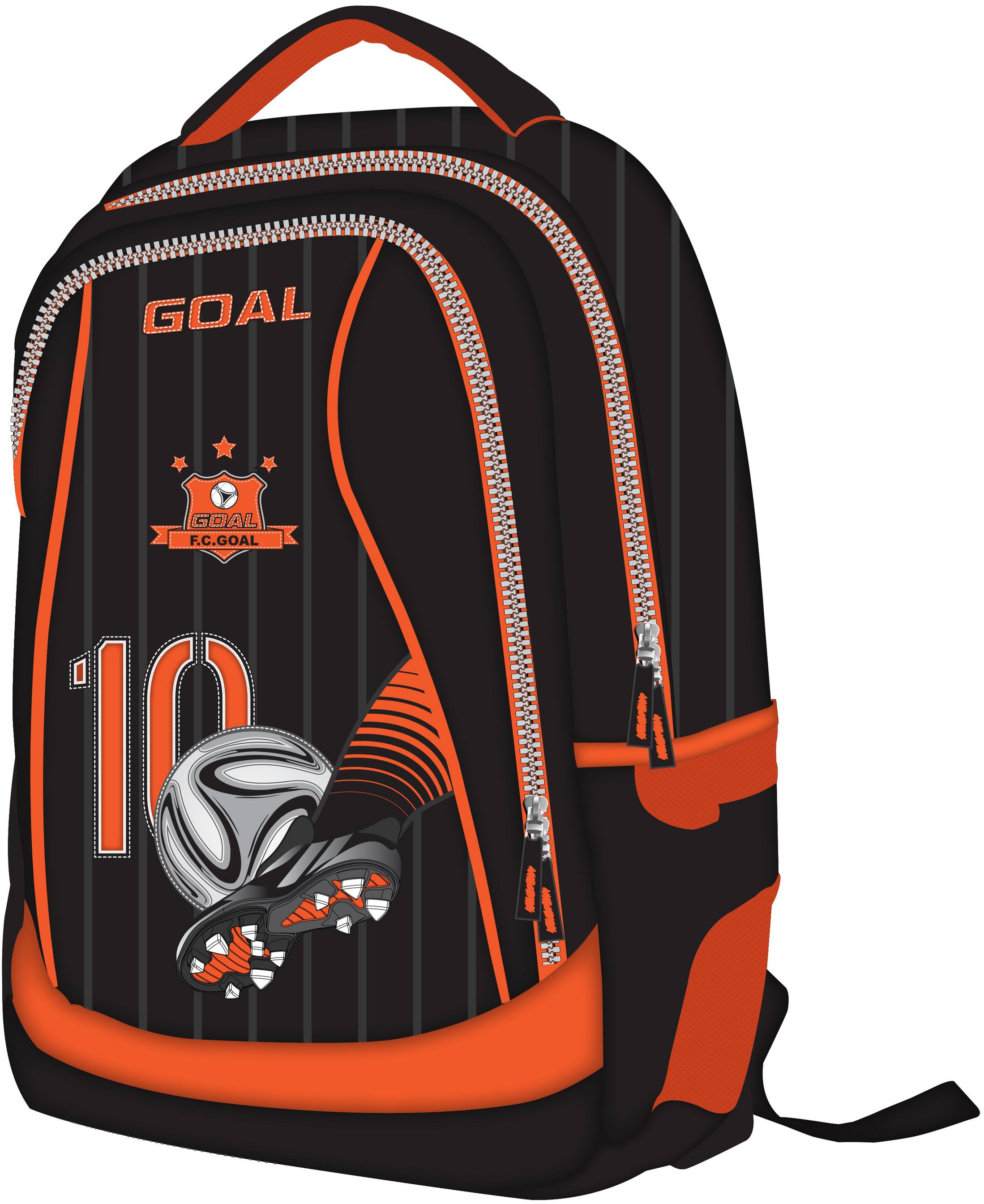 Рюкзак цвета сборной Holland (Нидерланды) черно-оранжевый