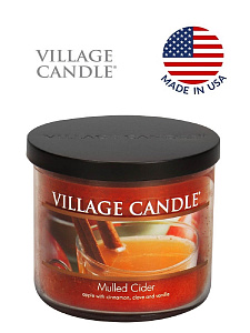 Ароматическая свеча Village Candle "Глинтвейн", чаша, средняя